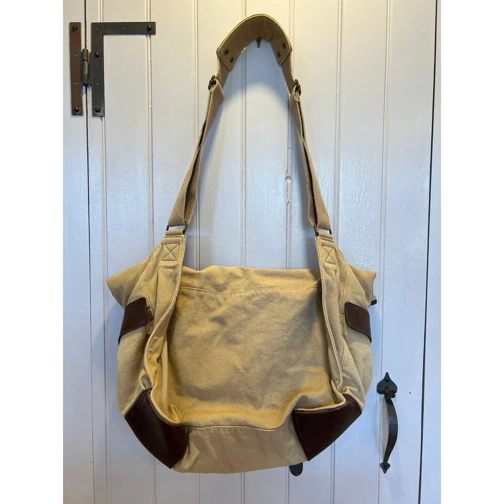 VTG J Crew Crossbody Mailbag Leather Bottom - New with Tag, Abingdon